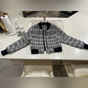 WALTER BAKER
Raina Tweed Bomber Jacket